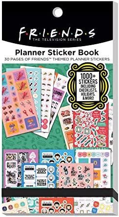 Conquest Journals Friends Sticker Book for Planners, Journals and Projects, 30 Pages, Over 1,000 Stickers, Favorite Quotes, Characters and Lots of Coffee